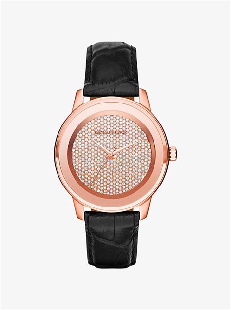 michael kors kinley pave rose gold watch|Kiley Pavé Rose Gold.